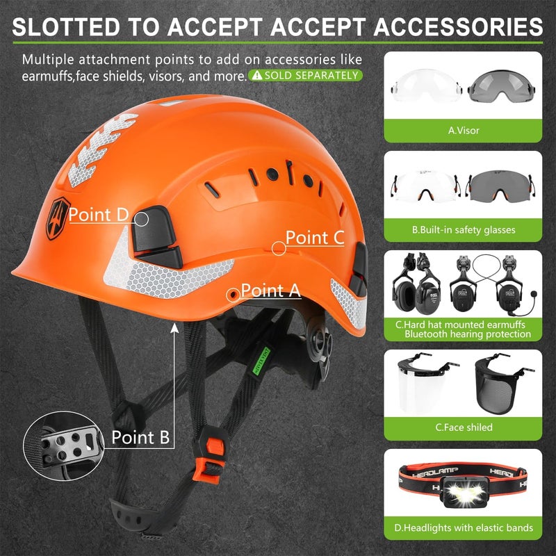 GREEN DEVIL Safety Helmet Construction Hard Hat ANSI Z89.1 Cascos De Construccion Vented ABS Work Hardhat for Men Women - Image 5